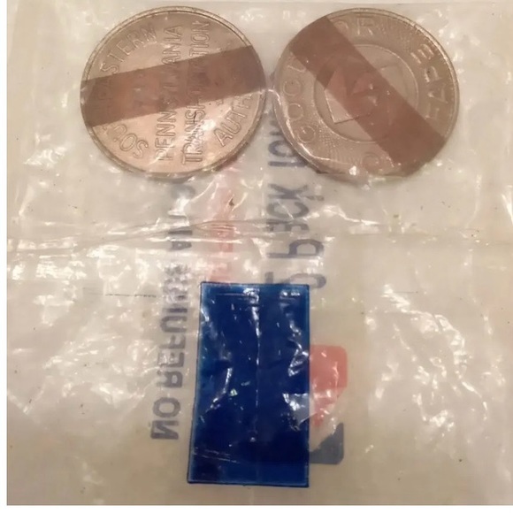 Tokens Coins Sealed Bag Of 2 Southeastern Pennsylvania Transportation Authority - Picture 8 of 12